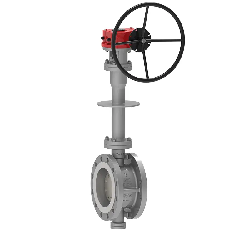 Valve de papillons à entrée latérale cryogénique