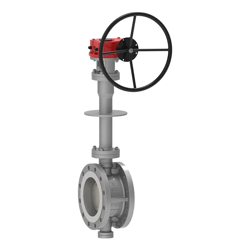 Valve de papillons à entrée latérale cryogénique