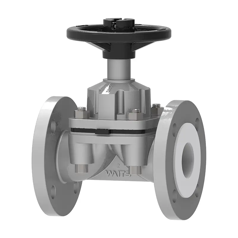 Vanne de diaphragme doublé PTFE