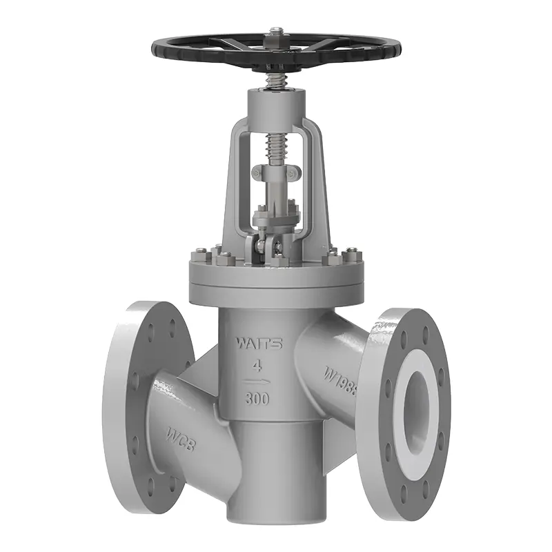 Valve de globe doublée de PTFE‌‌