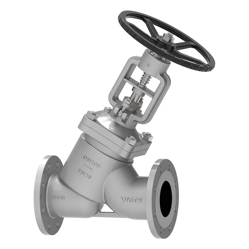 Y bellows globe valve